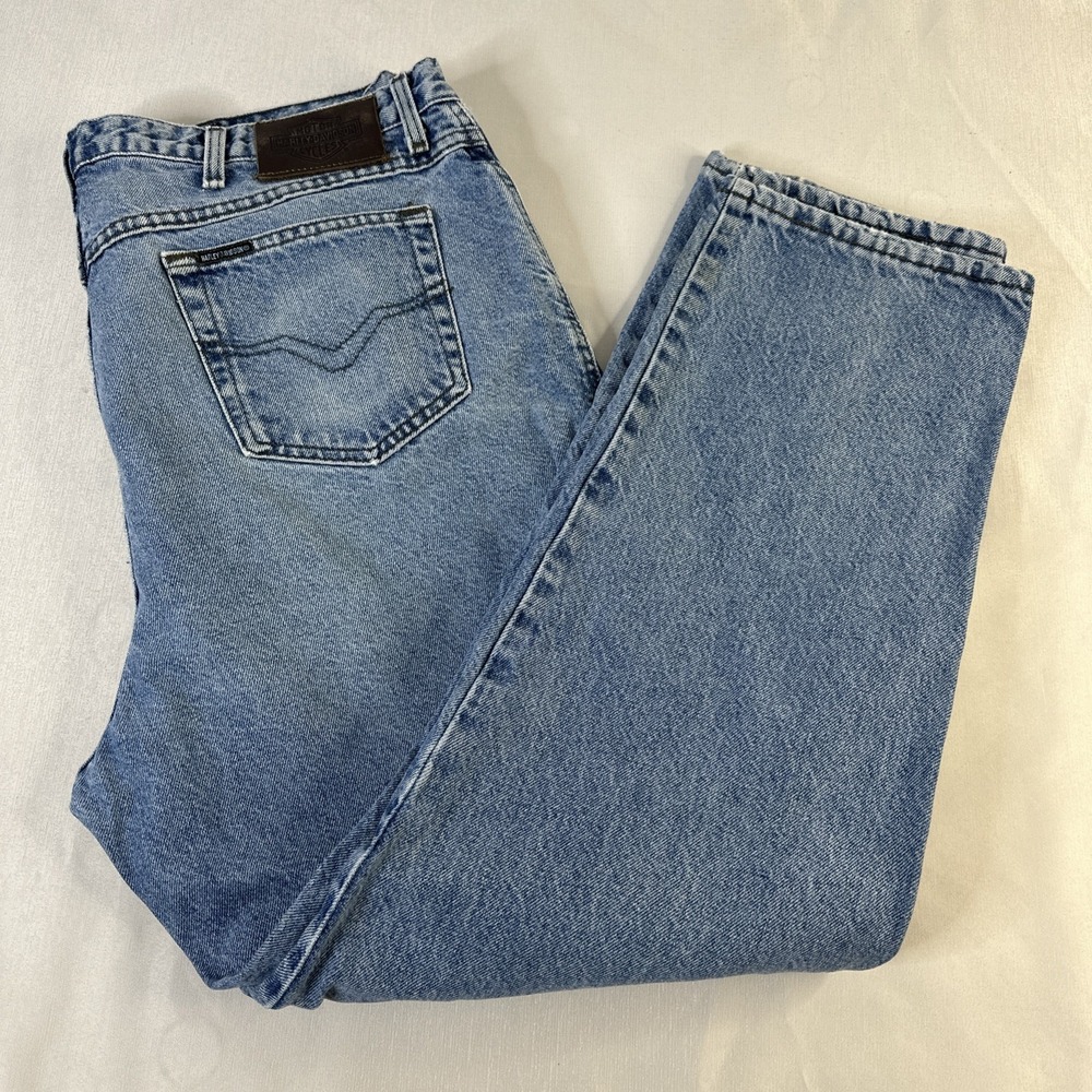Harley Davidson Mens Biker Blues Denim Jeans Size 42x30